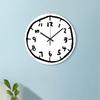Acrylic Graffitis Number Wall Clock Silents Decorative Clock for Hotel Office and Home Decoration