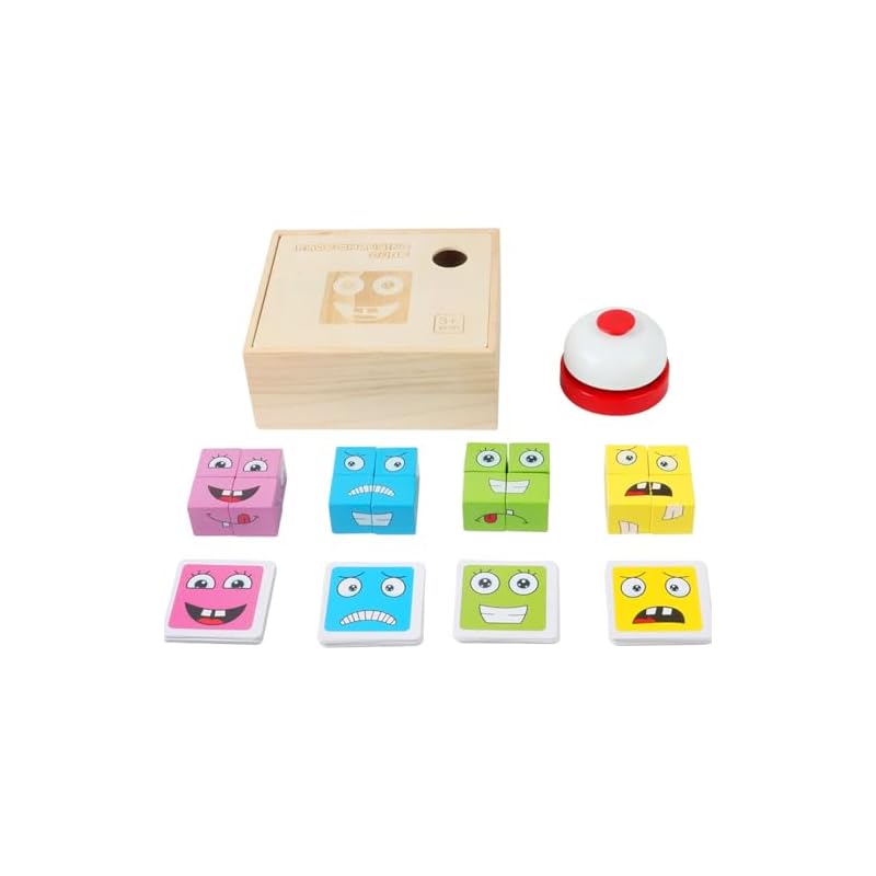 Emotion Cube Game, 2025, Board Game, Cube Puzzle, Test Your Reflexes and Dexterity, Stored In a Tin Box for Portable Use, Add Fun To Parties and