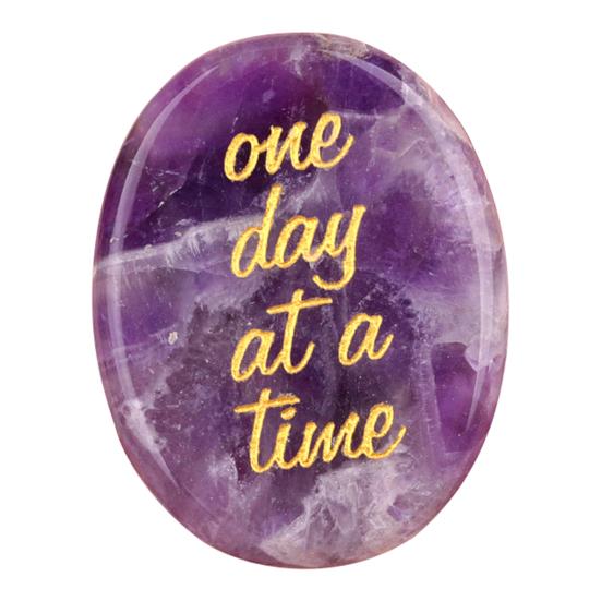 Natural Crystal Palm Stone for Meditation Relaxation Pocket Size Soothing Therapy Stone Personalized Gift for Any Occasion