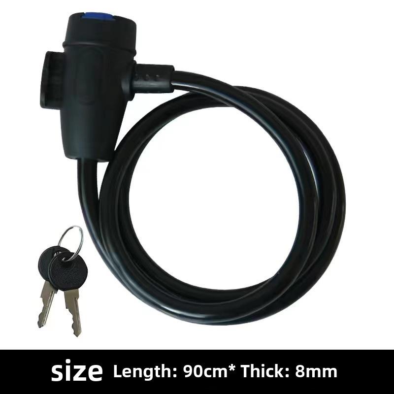 Přenosný zámek s heslem proti krádeži pro kola a elektromobily - silné ocelové lano