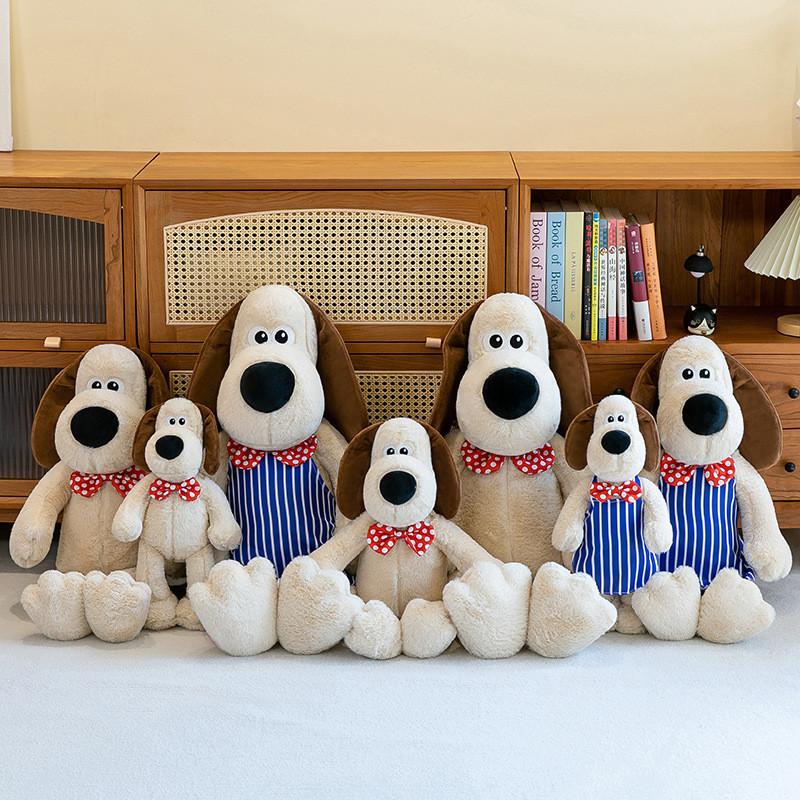 Adorable Plush Dog Stuffed Animal Large Comfort Cuddle Toy Soft Fluffy Girls