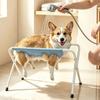 Mesh Dog Bathing Hammock Foldable Dog Nail Trimming Holder Pet Grooming Hammock  Pet Grooming