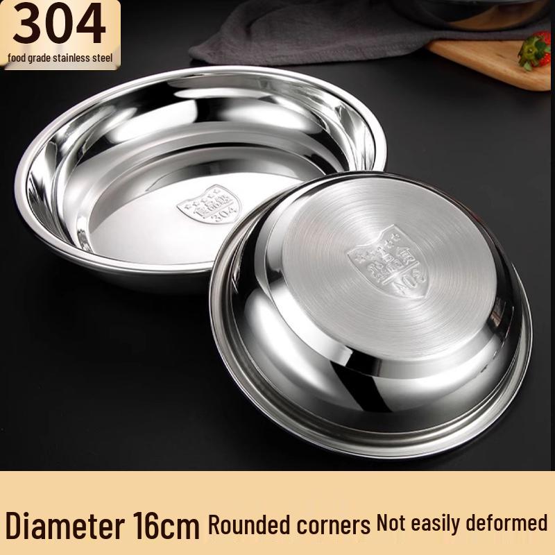 Xingfang 304 Stainless Steel Round Dinner Plate