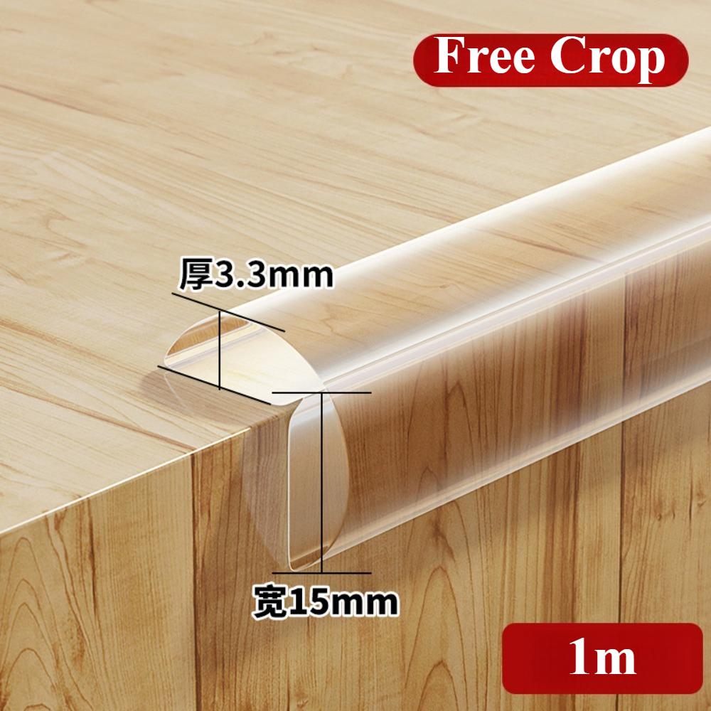 Transparenter Antikollisionsstreifen Unsichtbarer Tisch Eck Selbstklebend Bogenförmiges Design Kantenumwicklung Schutzstreifen für Baby Heim Sicherheit