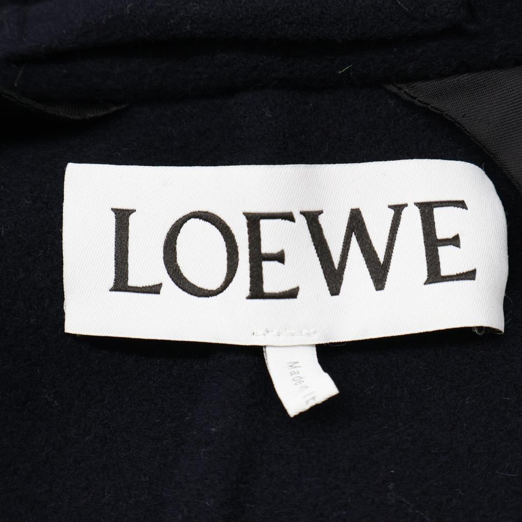 Loewe [Domestic Regular] H526330X81 Wool X Cashmere Double-Breasted Jacket Coat 48 NavyUsed