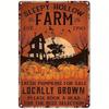 Sleepy Hollow Farm Vintage Metal Tin Sign Retro Decor Pumpkin Patch Haunted House Wall Art