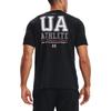 Under Armour Letter Logo Print Breathable Training T-Shirt Men Tops Black 1352043-001