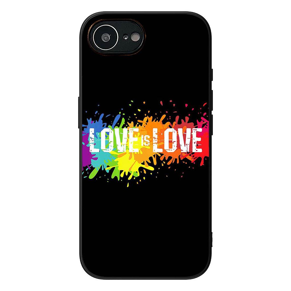 Silicone Cover for Xiaomi Redmi 15 9A 9C NFC 7A 9T Note 9 8 7 8T 15c A5 4G 5G Phone Case Love Is Love Rainbow LGBT Gay Lesbian