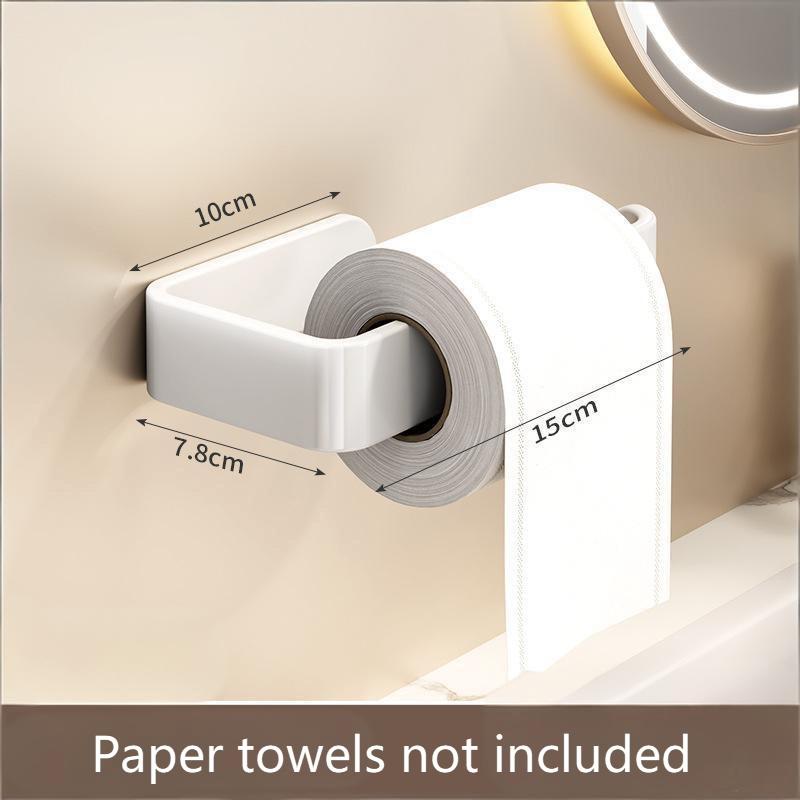 Self-Adhesive Towel Rack Wall Mounted Bathroom Items Bathroom Towels Holder Hanger Without Punching Toilet Paper Holder