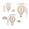 Nursery Wall Art Hot Air Balloon Cloud Wall Decors Nursery Decors for Baby Toddler Bedroom Playroom Classroom Decoration