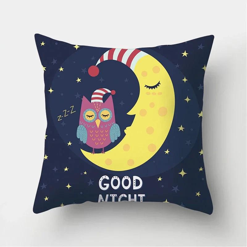 Cloud Star Rainbow Pattern Decorative Cushions Pillowcase Polyester Cushion Cover Throw Pillow Sofa Decoration Pillowcover
