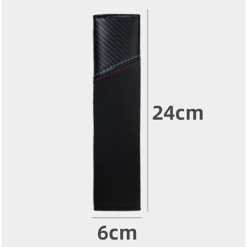 2PCS Car Carbon Fibre Seat Belt Cover Shoulder Pad For Toyota GR Gazoo Racing Toyota Yaris Hilux Corolla Priu Auto Accessories