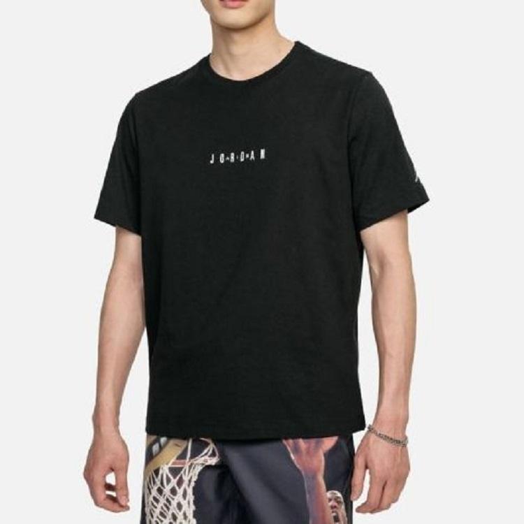 Air Jordan Embossed Air Crew T-Shirt 'Black' Men's DM3183-010
