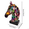 Equine Head Sculpture Home Accent Resin Figure for Living Space Office Decor