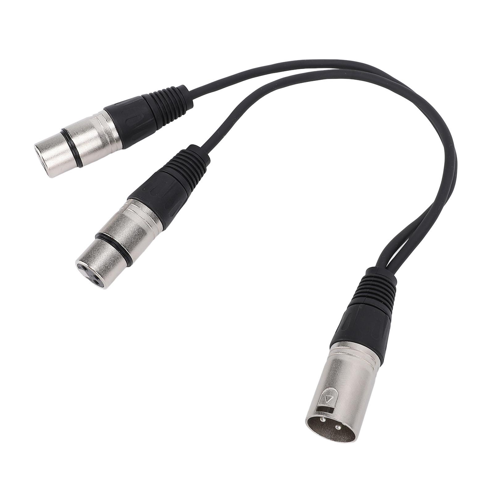 

Кабель-разветвитель XLR 3-контактный XLR папа на двойной XLR мама Патч Балансный микрофонный кабель Адаптер 0,3 м