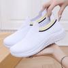 2025 New Women's Shoes Flat-bottomed Fashionable Breathable Sports Shoes Casual Lightweight Soft-soled Mother Shoes Women