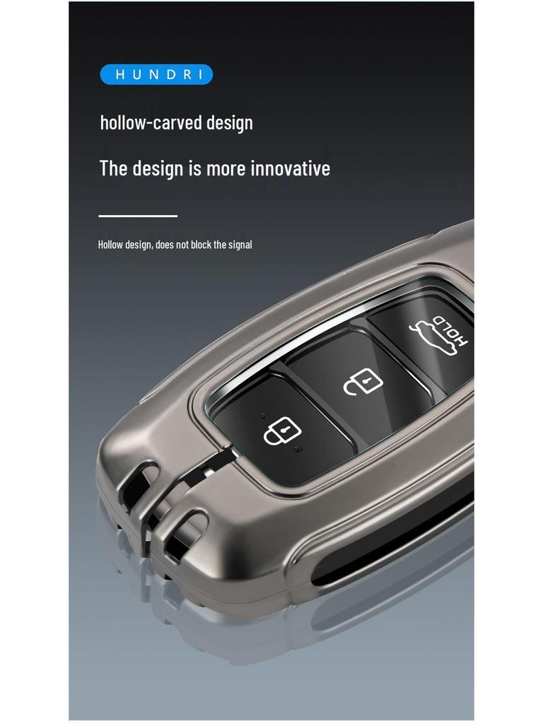 2021 Hyundai Elantra, ix35, ix25, Sonata 8, Festa Key Case - Premium Genuine Leather for Men