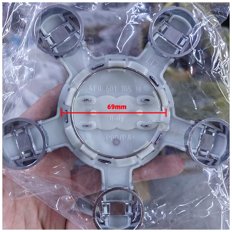 4Pcs Car Wheel Hub Cover Rim Center Cap Tire Accessories For S1 S-Line A3 A5 A7 A4 A6 A8 Q5 Q3 Q7 Q2 SQ5 SQ7 TT R8 Quattro 2x