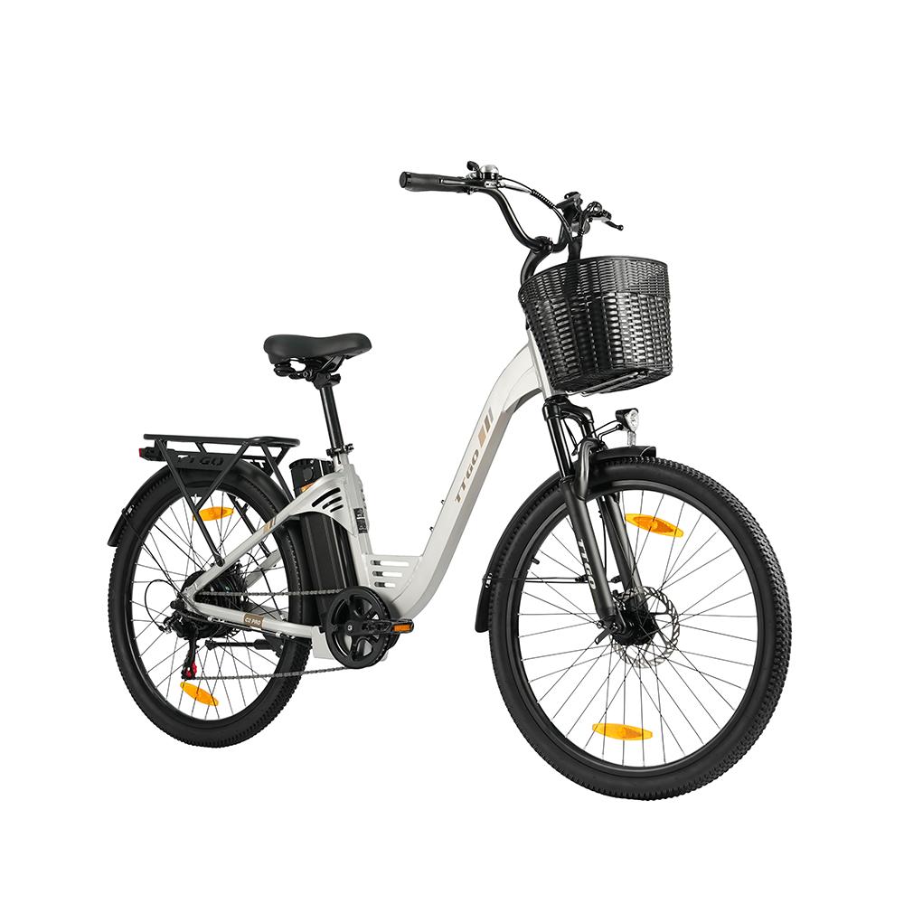 TTGO C2 PRO Commuter Electric Bike,36V 18Ah Battery, Shimano 7-Speed