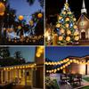 30/10 LEDs Waterproof Lantern Solar String Light Outdoor Festoon Garland Solar Power Garden Fairy Light for Lawn Fence Christmas