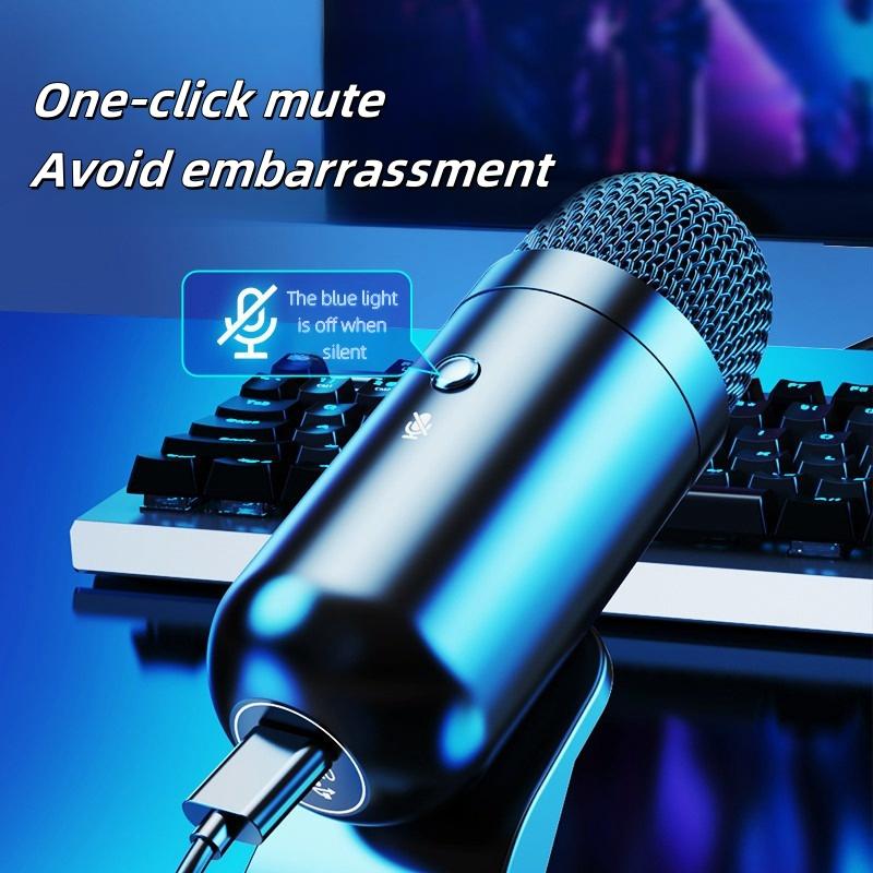 Professionelles Radio USB-Buchse winddicht Geräuschreduzierung Hochleistungs-Metallfarbe Computermikrofon