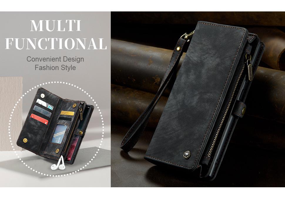 Samsung Galaxy S26 Ultra Zipper Wallet Phone Case - Magnetic, Anti-drop Leather Cover