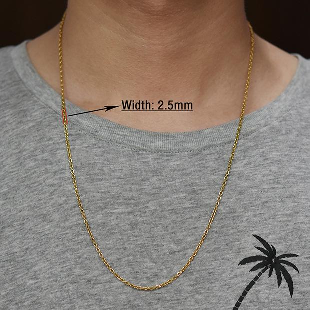 Fashion Women Men Stainless Steel Rolo Link O Chain Necklace for DIY Charm Pendant Metal Choker Jewelry Accessories Christmas