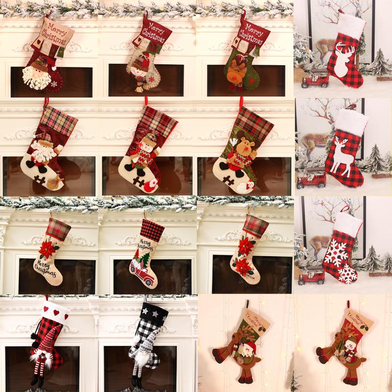Christmas Stockings and Bedside Gift Bags for Tree Ornaments and Scene Decorations
