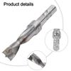 Hexagonal Handle Drill Bit for Woodworking and Construction Enhanced Efficiency with Three Pointed Two Edge Design