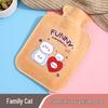 Cute Cartoon Plush Hot Water Bag: Explosion-Proof Hand & Foot Warmer for Dormitory Use