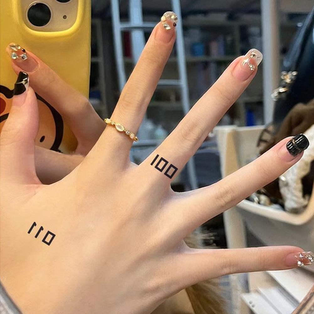 Temporary Tattoo 011 Supernatural Runes Dark Style Small Designs Safe Eco Friendly Ink Easy Apply Hand Wrist Themed TV Series