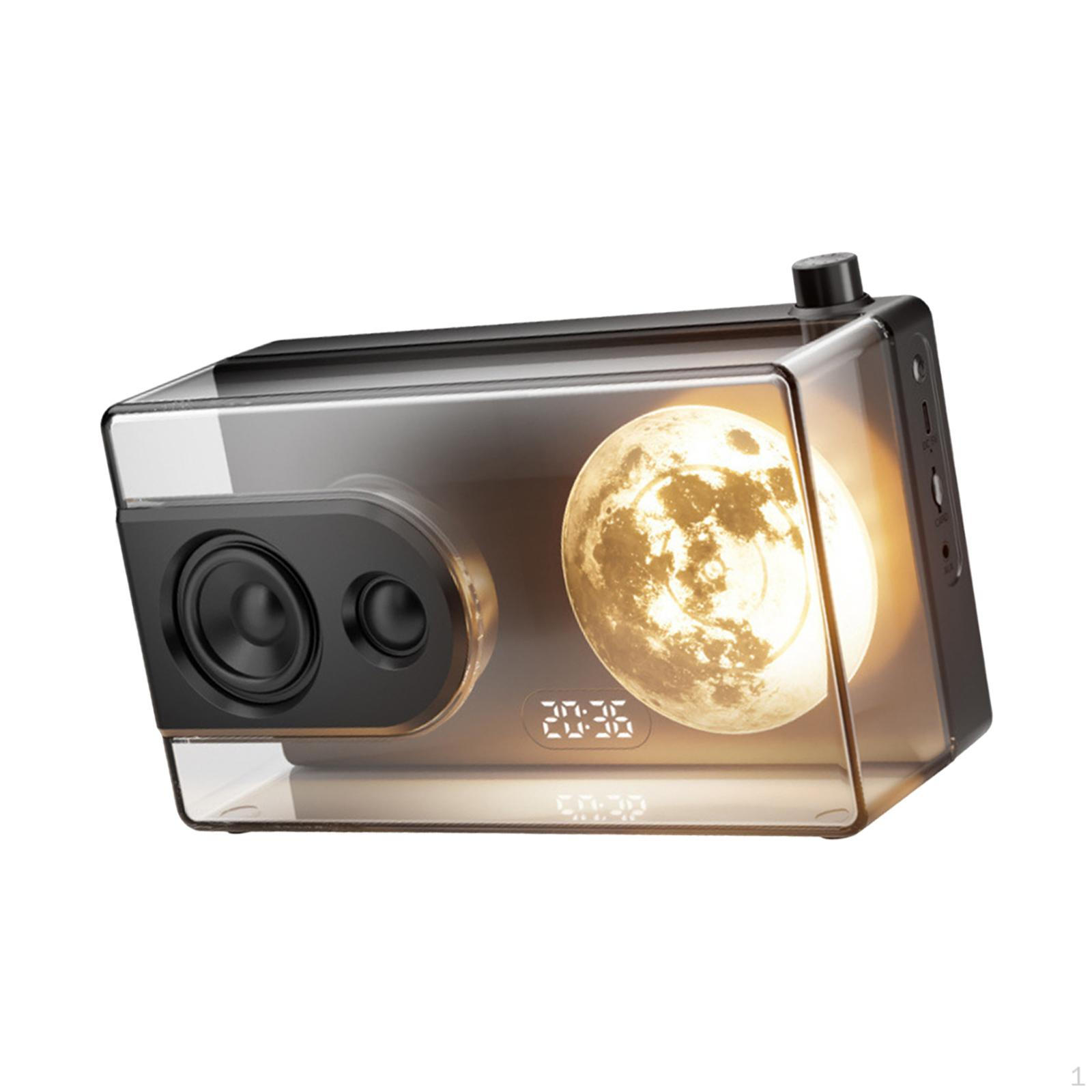 

Прозрачный Bluetooth-динамик для домашнего аудиооборудования, перезаряжаемый, 13 Вт, громкий звук, глубокий бас, музыка чёрный