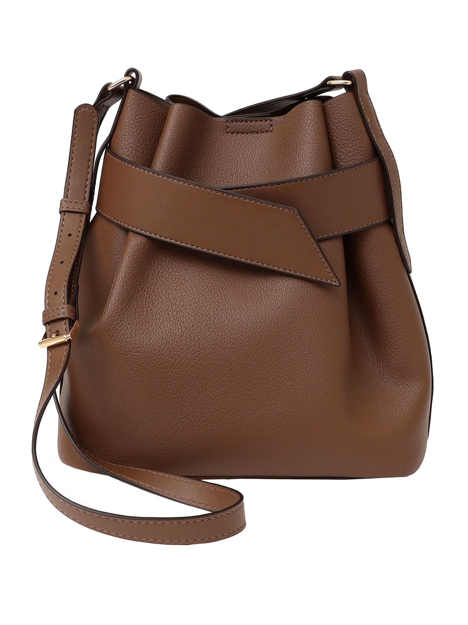 Ships Any Belt Design Drawstring Shoulder Bag 720000112 Camel One Size