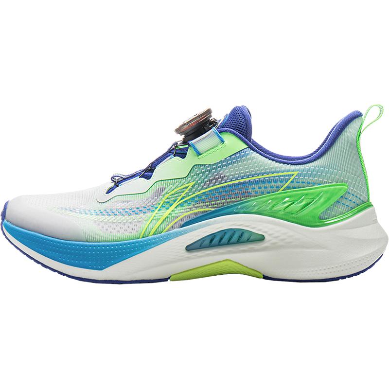 Li Ning Kids Kunpeng 3 Comfortable Versatile Non-Slip Durable Low-Top Running Shoes Kids Sneaker Standard-White YKFV098-3