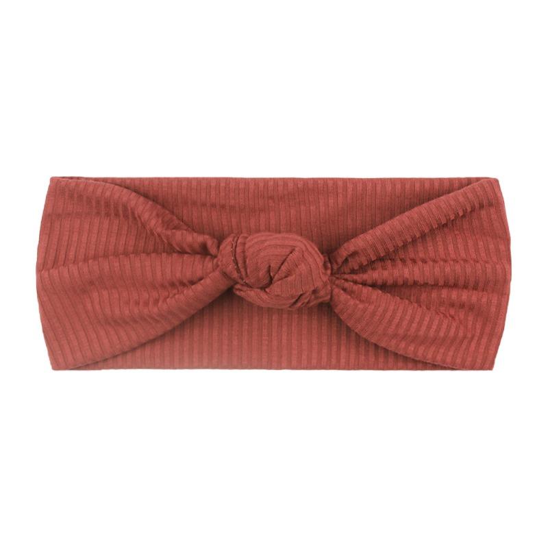 Knotted Elastic Children's Headband Cute Solid Color Pit Strip Baby Headband Four Seasons Thin Baby Headband