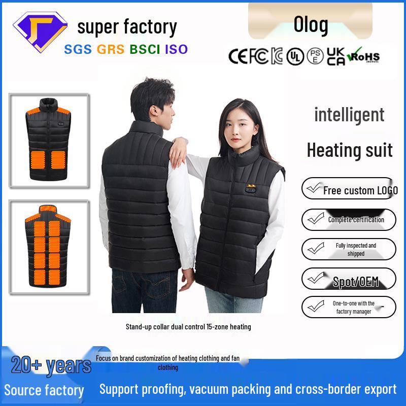 

Dual-Interface Heated Vest with Stand-Up Collar for Autumn/Winter L