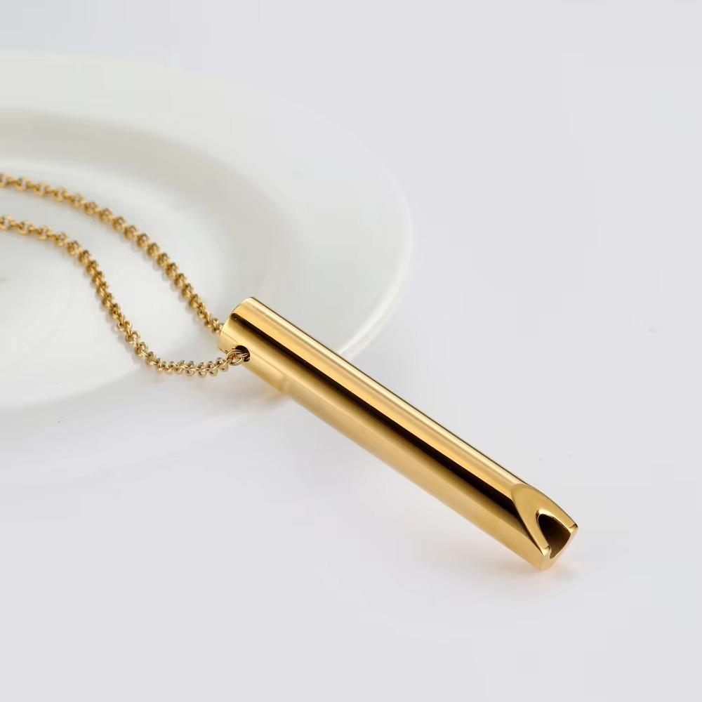 Neue Trendige Kreative Atmende Entspannende Anhänger Halskette für Damen Herren Stereoskopische Meditation Lindert Stress Choker Schmuck