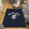 Tappeto Quadrato a Fantasia Flanella Toronto Blue Jays, Tappeto da Area, Tappeto per Soggiorno Camera da Letto Divano Sala Giochi Decorazione, Tappetino Antiscivolo