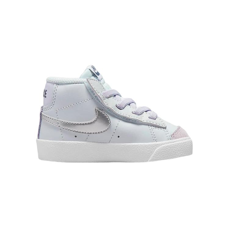 New Nike Blazer 77 Anti Slip Wear Resistant Mid Top Skateboard Shoes White Gray Infant And Toddler DA4088-010