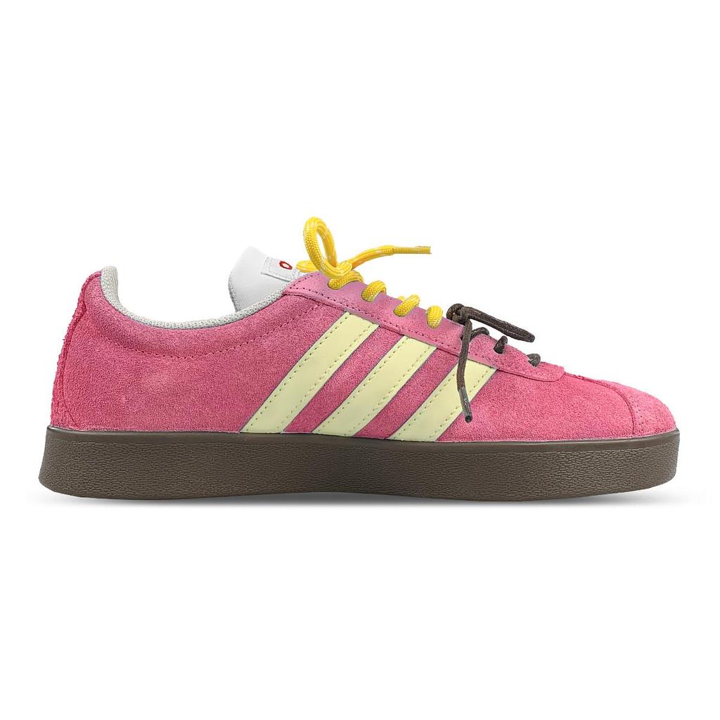 Adidas Neo VL Court 2.0 Low top Skateboard Shoes Unisex Pink Yellow HQ1802(Team116-ad)