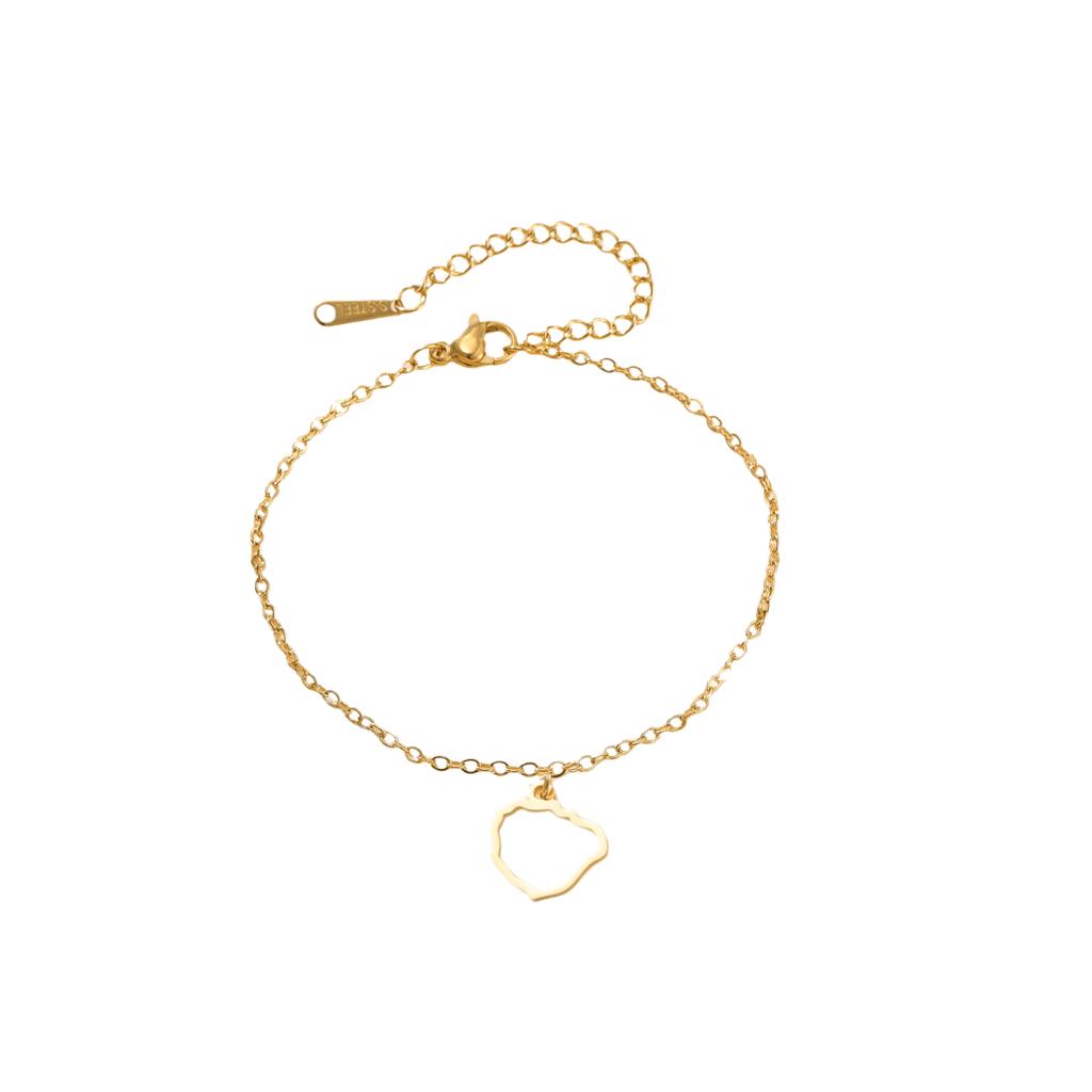 Stainless Steel Canary Islands Bracelet La Palma Ei Hierro La Gomera Tenerife Gran Canaria Fuerteventura Lanzarote Bracelet