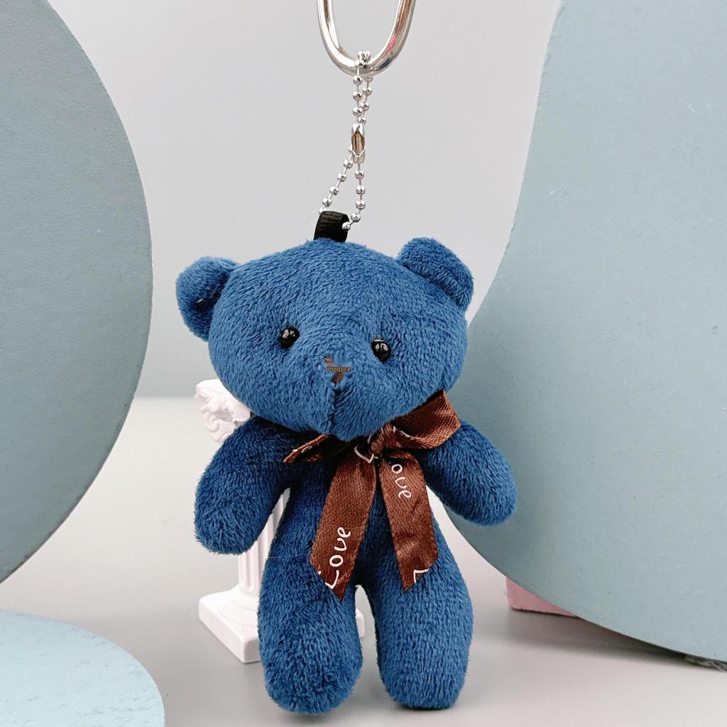 Portachiavi Ciondolo Tuta Peluche Orsacchiotto - Piccolo Giocattolo Regalo