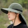 Outdoor Fisherman Hat Summer Large Brim Climbing Sun Protection Hat Sunshade Hat Quick-Dry Neck Protection Fishing Hat