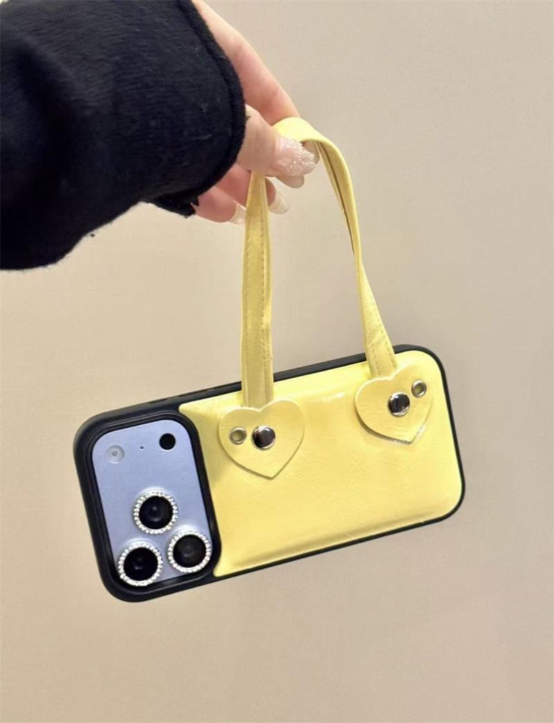 

High-End Leather Handbag for iPhone 17/16 Pro Max/15/14 Case Apple 14