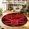 Round Rug Custom NameEintracht Frankfurt Pattern Non Slip Carpet Home Floor Decor