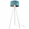 Floor Lamp Standing Tripod Wooden Lampshade 45Cm