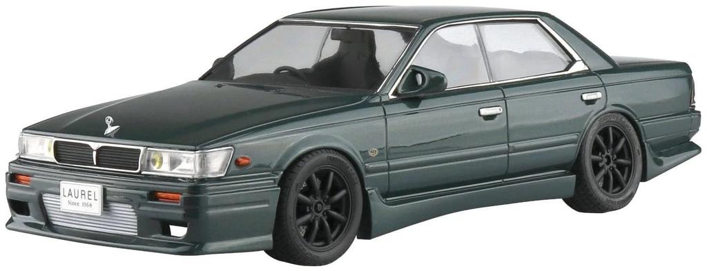 Aoshima Bunka Kyozai The Tuned Car 83 HC33 Laurel Aero Custom Plastic Plastic Model (AOSHIMA) No. 1/24 '91 (Nissan) Pre-Colored