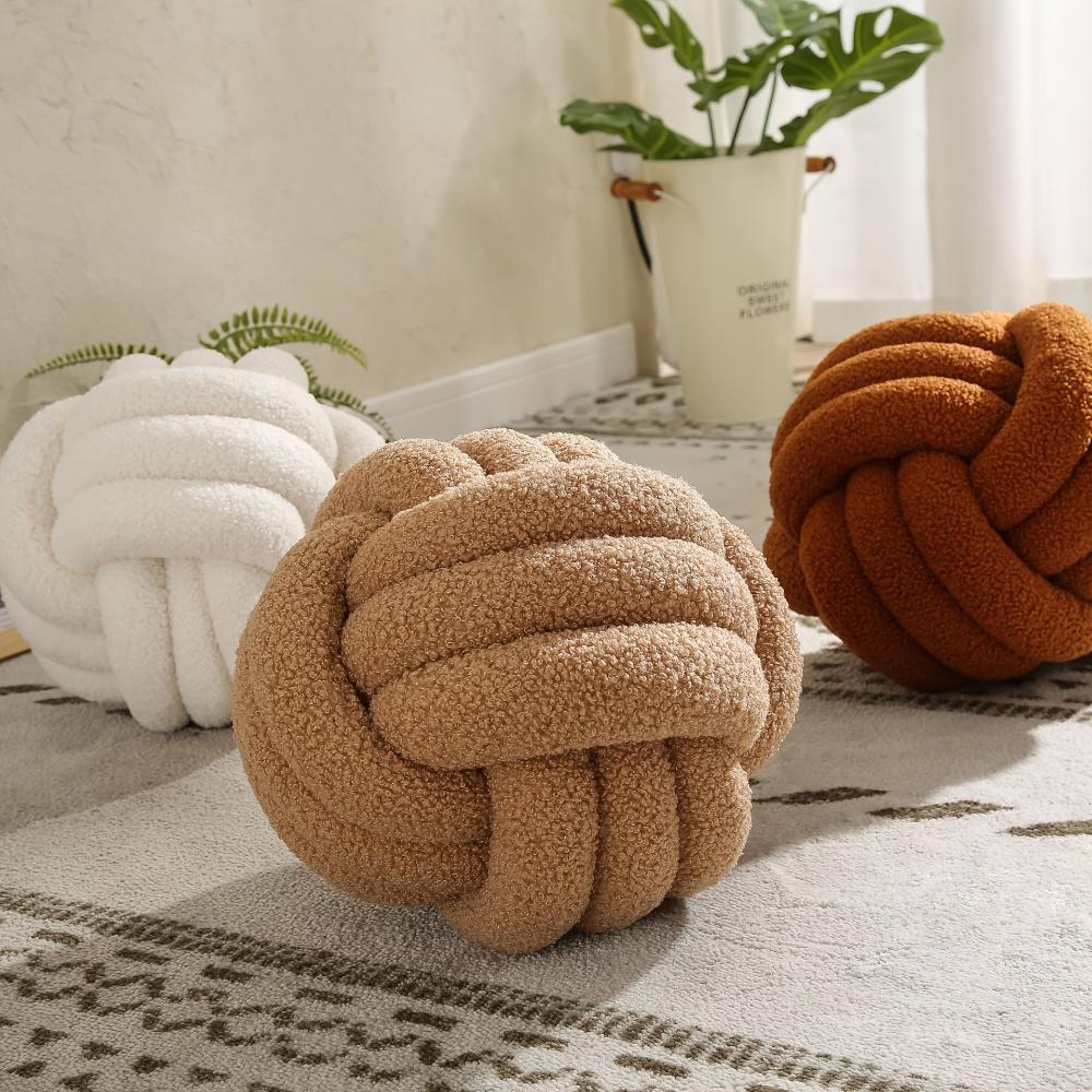 Single Ball Pillow - Classic Textured Design for Sofa, Bed, Living Room Decor - Cozy Home Accent, Pillows for Couch, Comfortable Bedding
