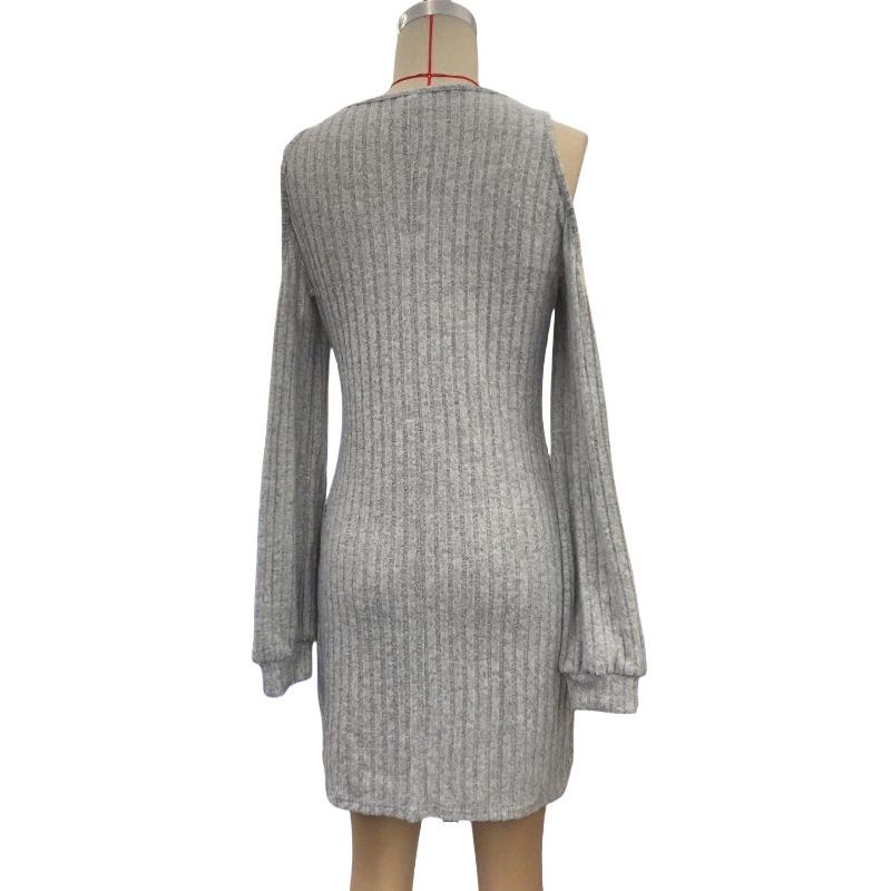 Elegant and Intellectual Style Women's Dress Autumn and Winter High Waist V-neck Short Dress