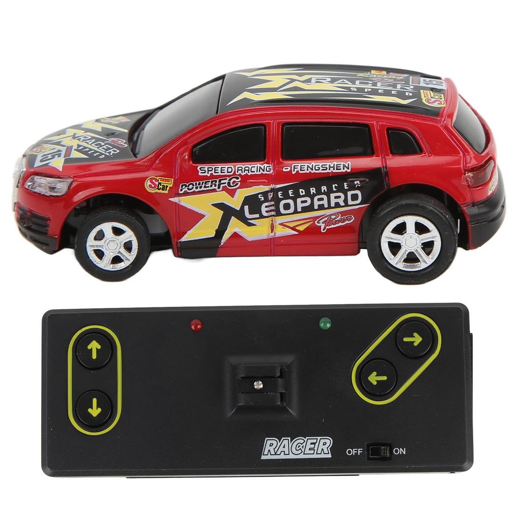   RC Car, 1:64 Scale Remote Control Toy with 4 Road Blocks, Soda Can   Packaging for Indoor and Outdoor Play